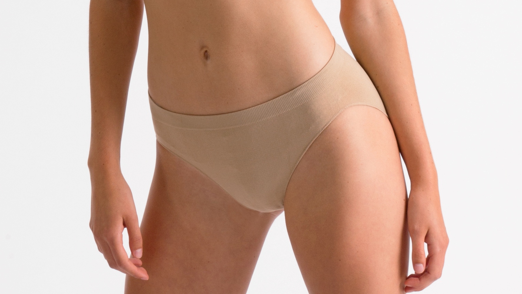 Nude NO VPL Invisible High Waisted Panties. Lingerie