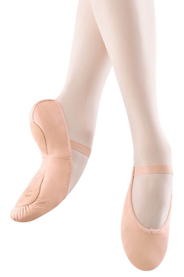 split sole leather ballet shoes